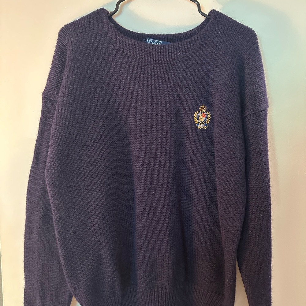 Polo Ralph Lauren Navy Wool Sweater
